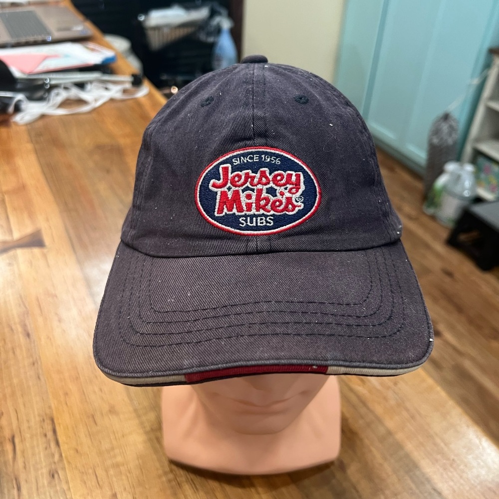 Navy Blue Jersey Mikes Cap